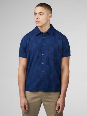 Ben Sherman B by Ben Sherman Indigo Check Overhemd Donkerblauw | 25HCZPWMJ