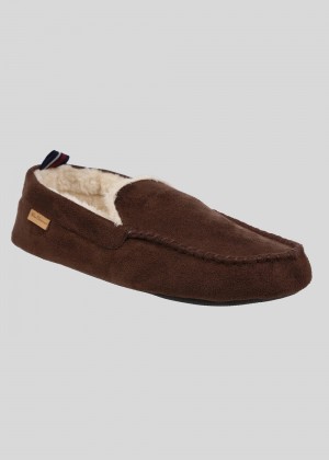 Ben Sherman Casa Cartegena Moccasin Slipper Bruin | 70LUROJMH