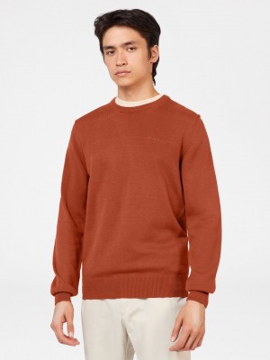 Ben Sherman Signature Crewneck Gebreide Kleding Oranje | 43IAESXND