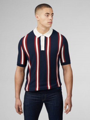 Ben Sherman Signature Mod Rugby Gebreide Kleding Donkerblauw | 61MIVGDQA