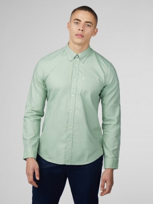 Ben Sherman Signature Oxford Overhemd Groen | 06TUVDPEZ