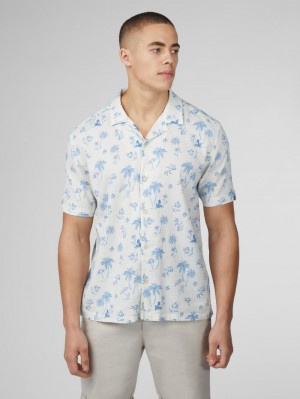 Ben Sherman Signature Resort Overhemd Wit | 46QEDGMRI