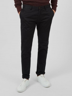 Ben Sherman Signature Skinny Stretch Chino Broek Zwart | 26VWZSMFB