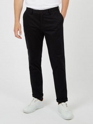 Ben Sherman Signature Slim Stretch Chino Broek Zwart | 57MHQFGUR