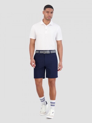 Ben Sherman Solid Air Pique Sports Fit Poloshirt Wit | 23OLGSYHB