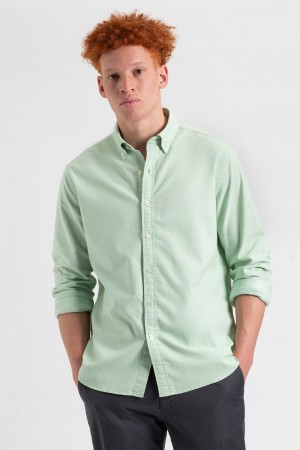 Ben Sherman St. Ives Resort Oxford Overhemd Groen | 15SDOPMGT