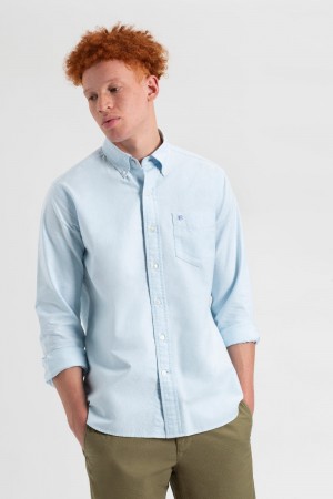 Ben Sherman St. Ives Resort Oxford Overhemd Blauw | 02UZRPTDH