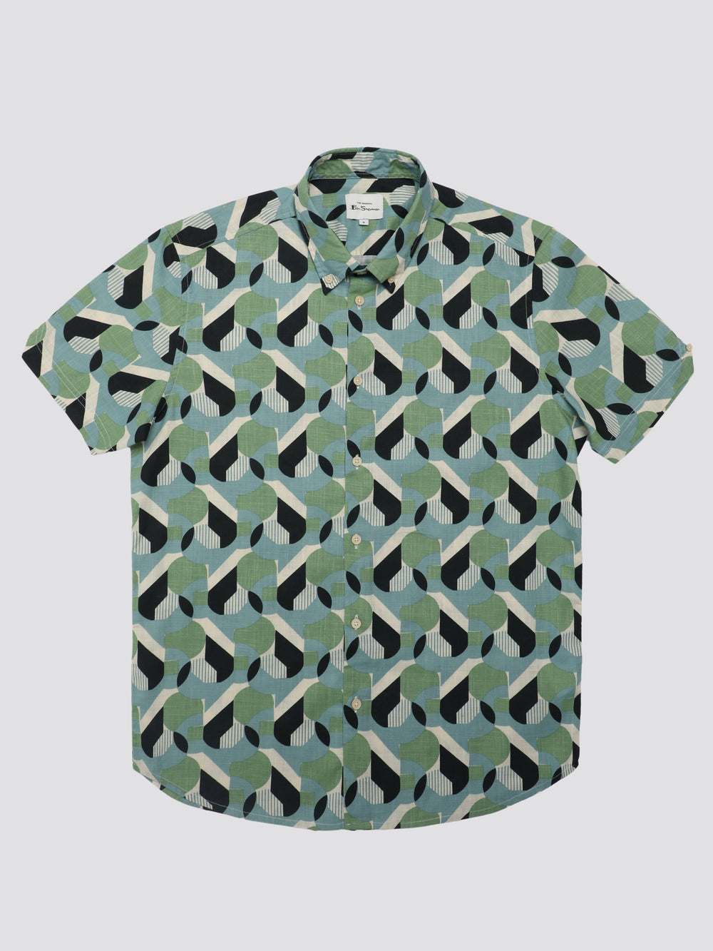 Ben Sherman Art Deco Overhemd Groen | 42HKSQUJF