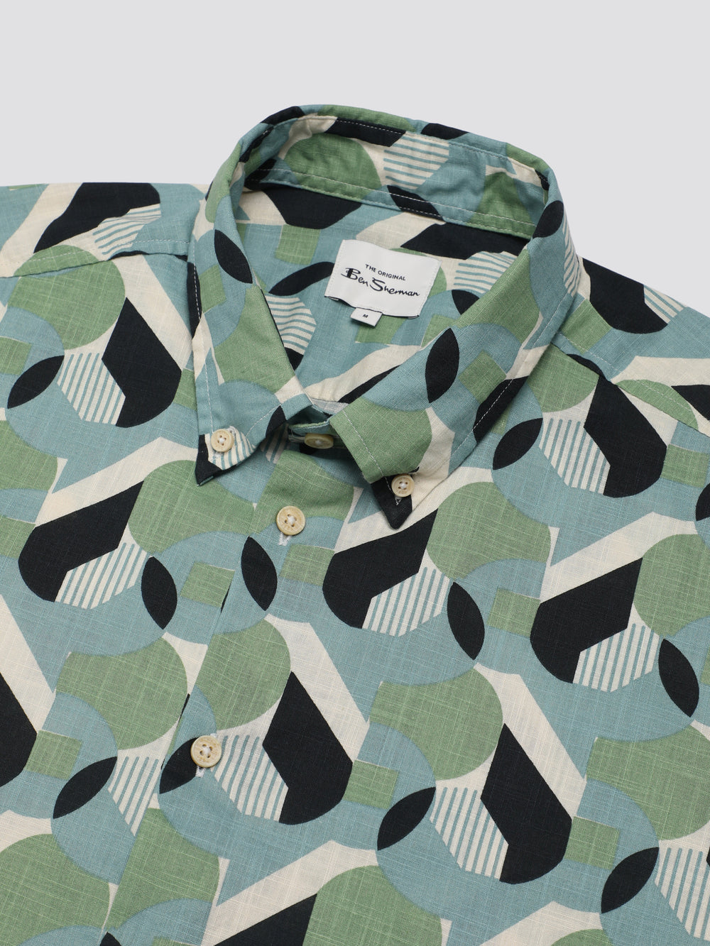 Ben Sherman Art Deco Overhemd Groen | 42HKSQUJF