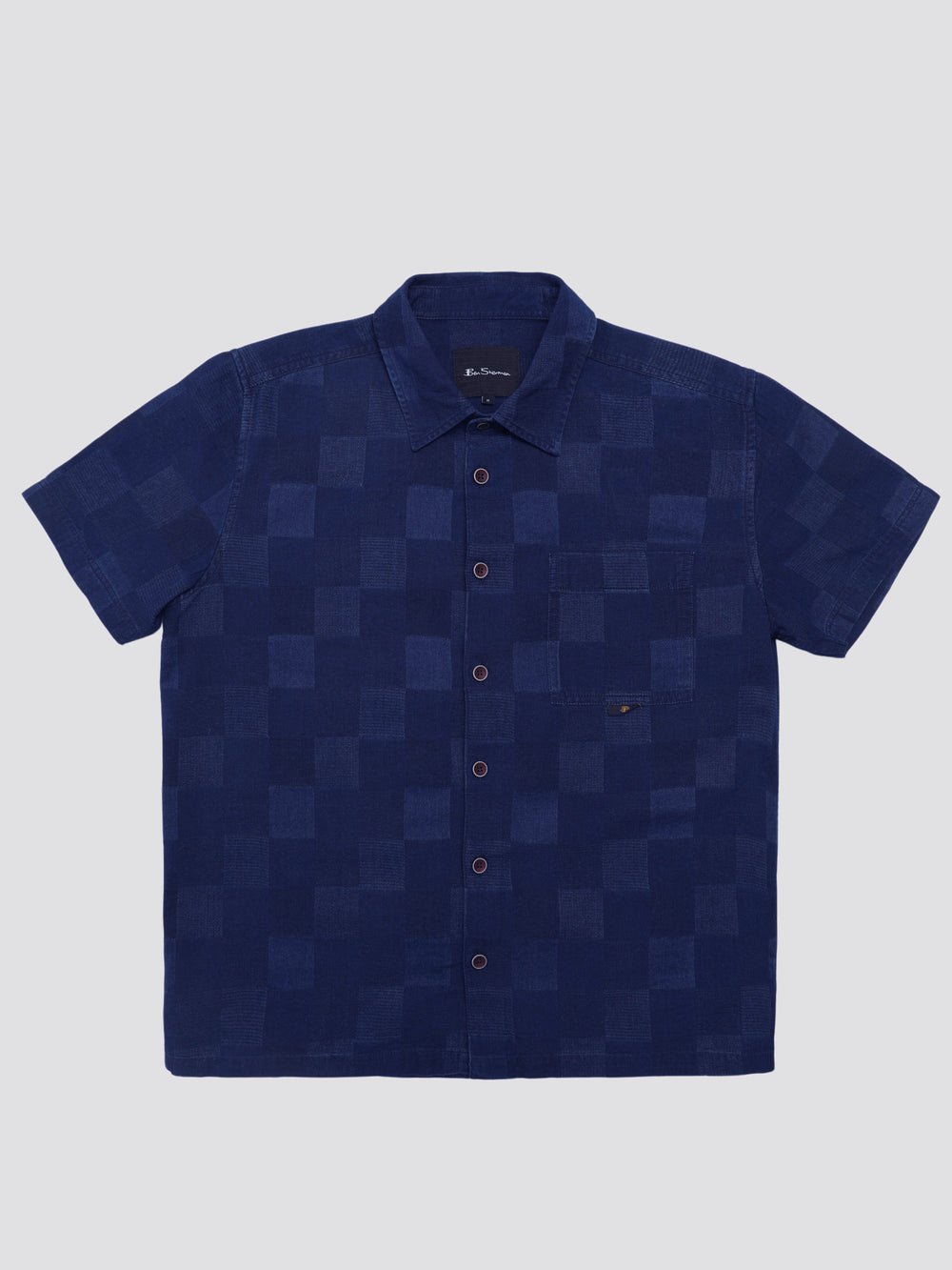 Ben Sherman B by Ben Sherman Indigo Check Overhemd Donkerblauw | 36XVWUQNK