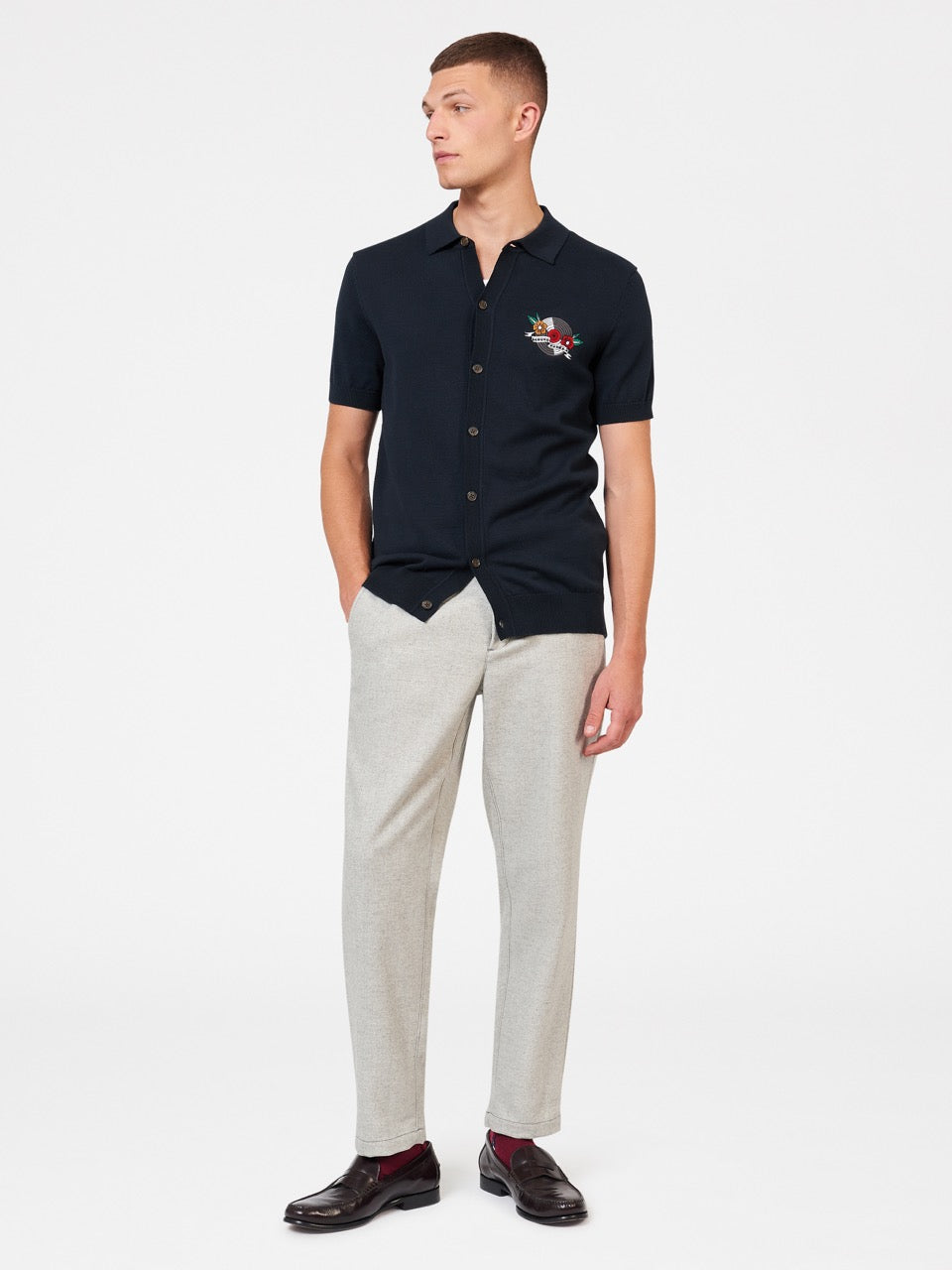 Ben Sherman B by Ben Sherman London Rebels Polo Hals Trui Donkerblauw | 01DJCRZQB