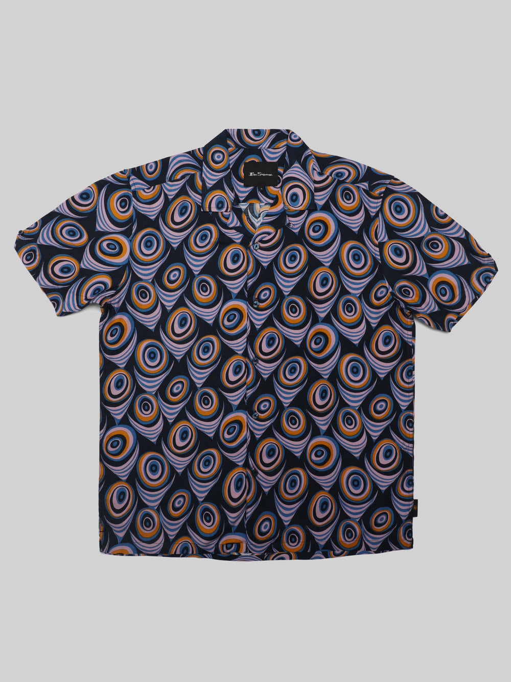 Ben Sherman B by Ben Sherman Psychedelic Print Overhemd Paars | 40FMYGUDP