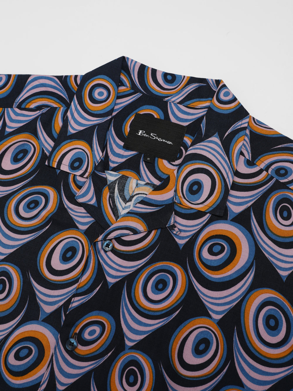 Ben Sherman B by Ben Sherman Psychedelic Print Overhemd Paars | 40FMYGUDP