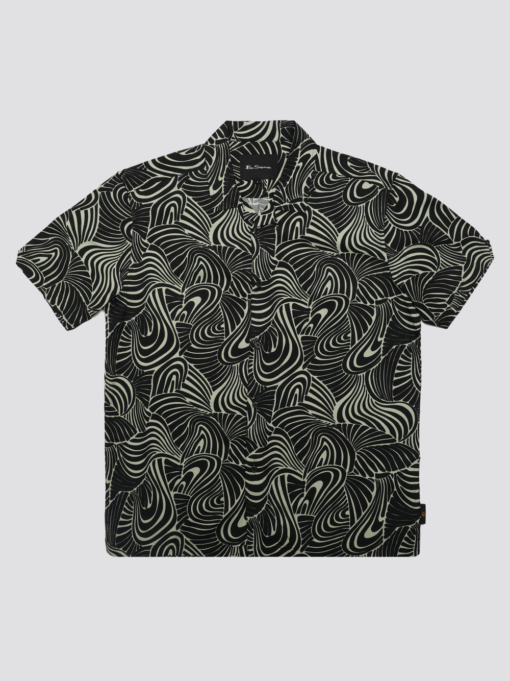 Ben Sherman B by Ben Sherman Psychedelic Swirl Print Overhemd Mintgroen | 92MEFQCWU