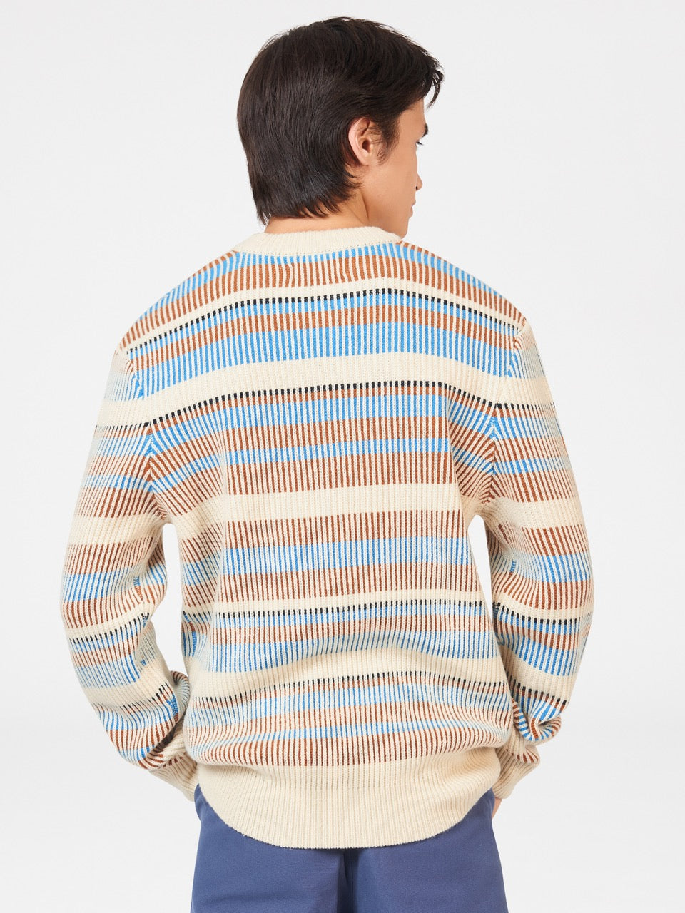 Ben Sherman B by Ben Sherman Stripe Gebreide Kleding Wit | 04NTABDLY