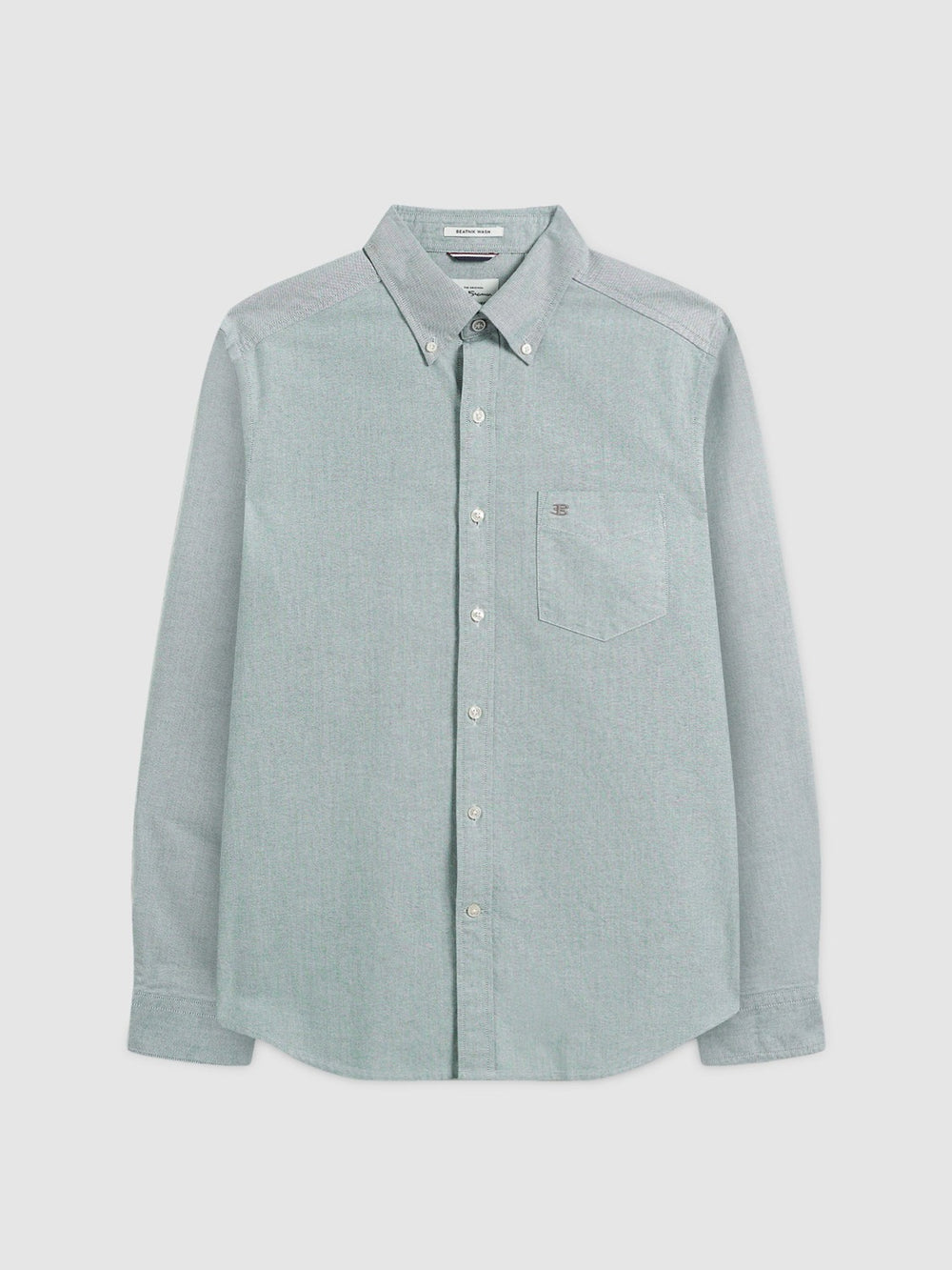 Ben Sherman Beatnik Wash Long-Sleeve Overhemd Groen | 79CMNSXPG