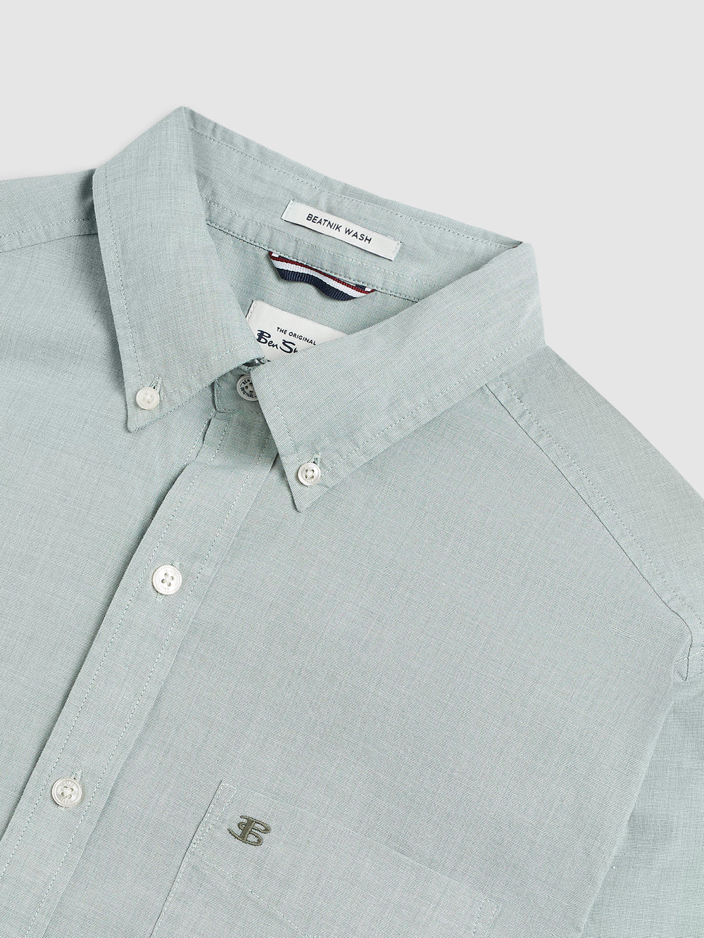 Ben Sherman Brighton Oxford Organic Green Overhemd Groen | 53LKHNTQA