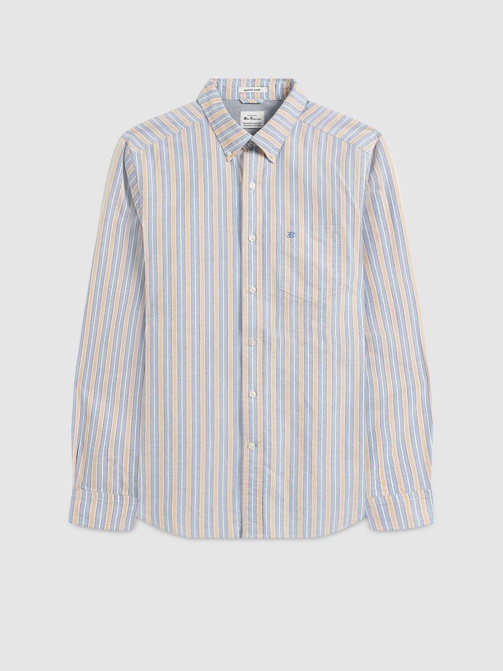 Ben Sherman Brighton Oxford Organic Overhemd Blauw Gekleurd | 38IYCBOFP