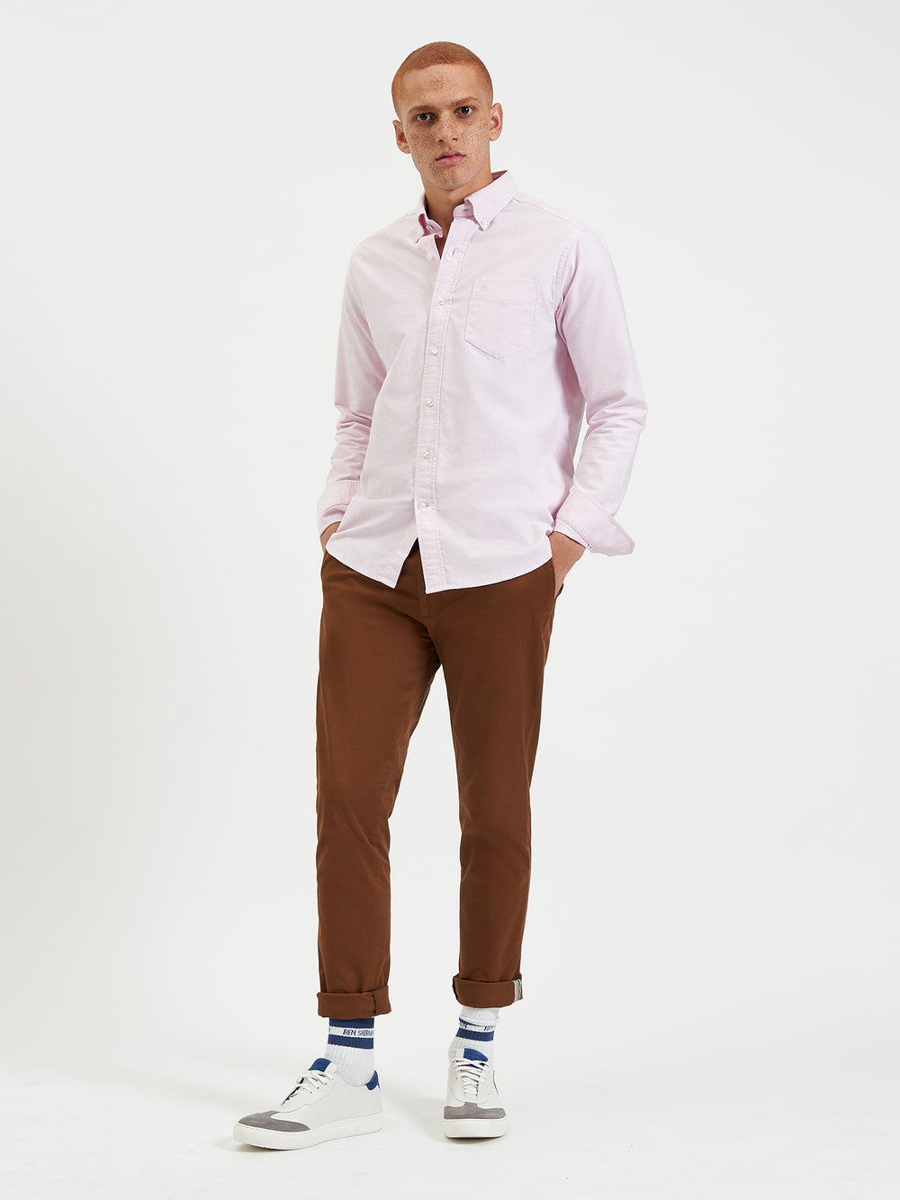 Ben Sherman Brighton Oxford Organic Overhemd Roze | 36XACRDQH