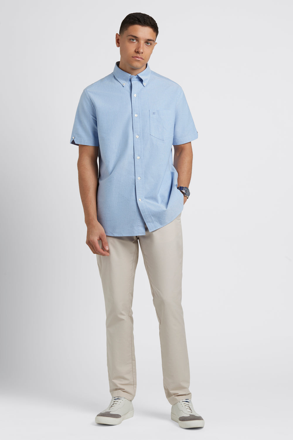 Ben Sherman Brighton Oxford Organic Overhemd Blauw | 04BGHXEYK