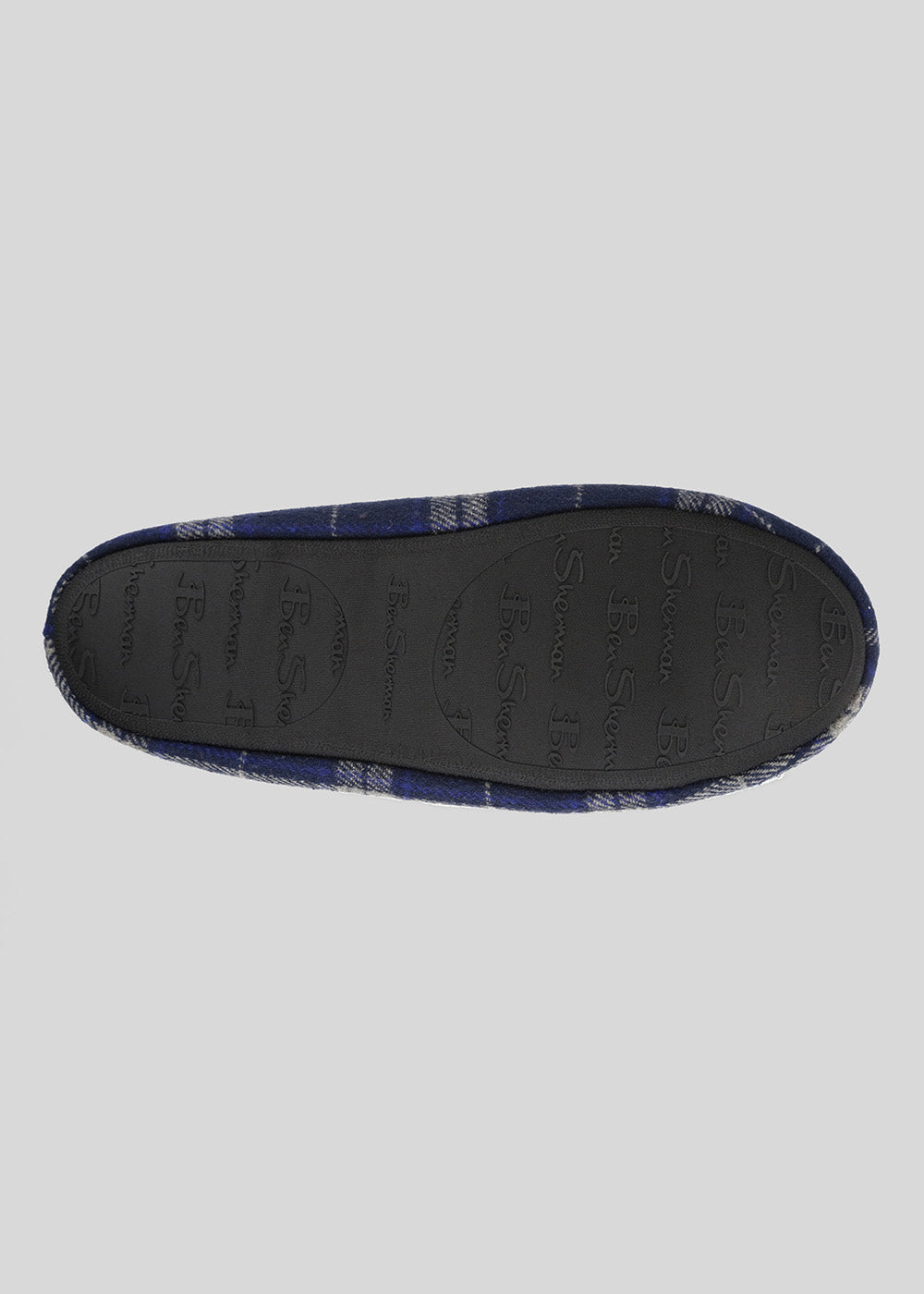 Ben Sherman Gritti Palace Check Moccasin Slipper Donkerblauw | 62LAUFYCN