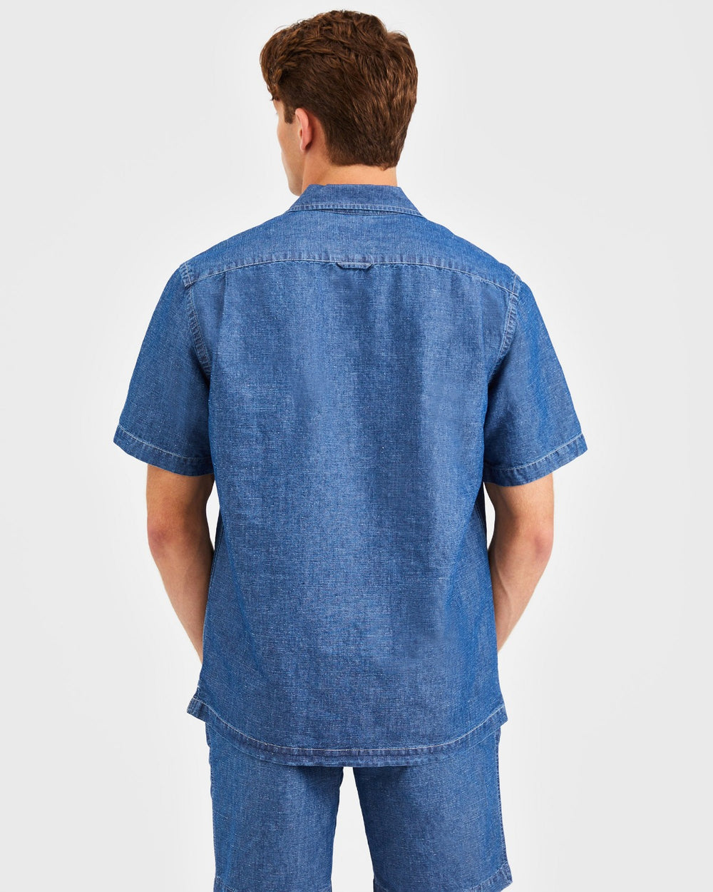 Ben Sherman Hastings Garment Dye Chambray Overhemd Indigo | 25ABCJHXF