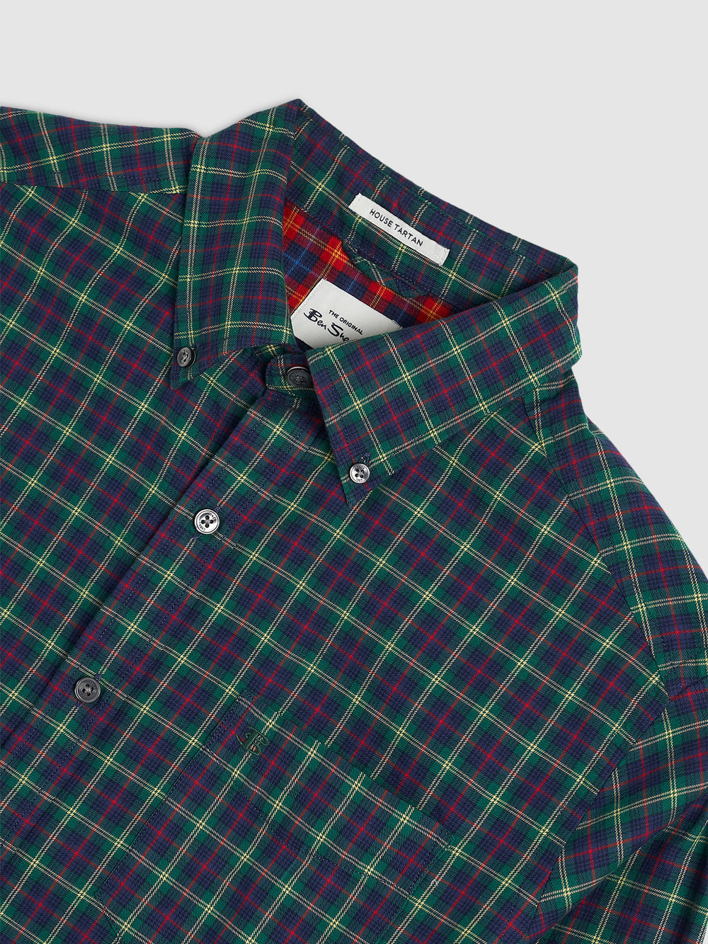 Ben Sherman House Tartan Twill Overhemd Groen | 90TQYHSCX