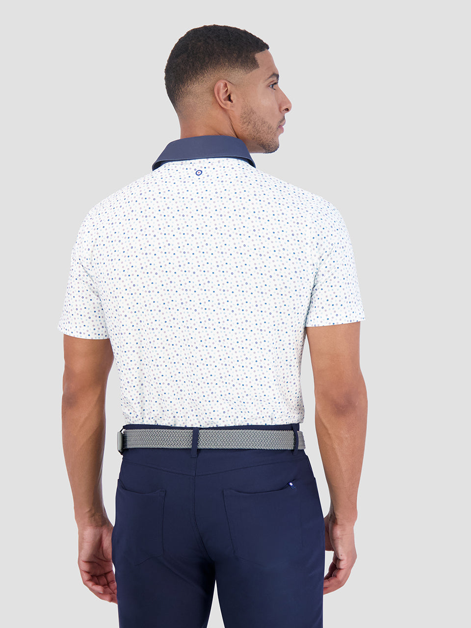 Ben Sherman Polka Dots Tech Jersey Sports Fit Poloshirt Wit | 57TZMODVF