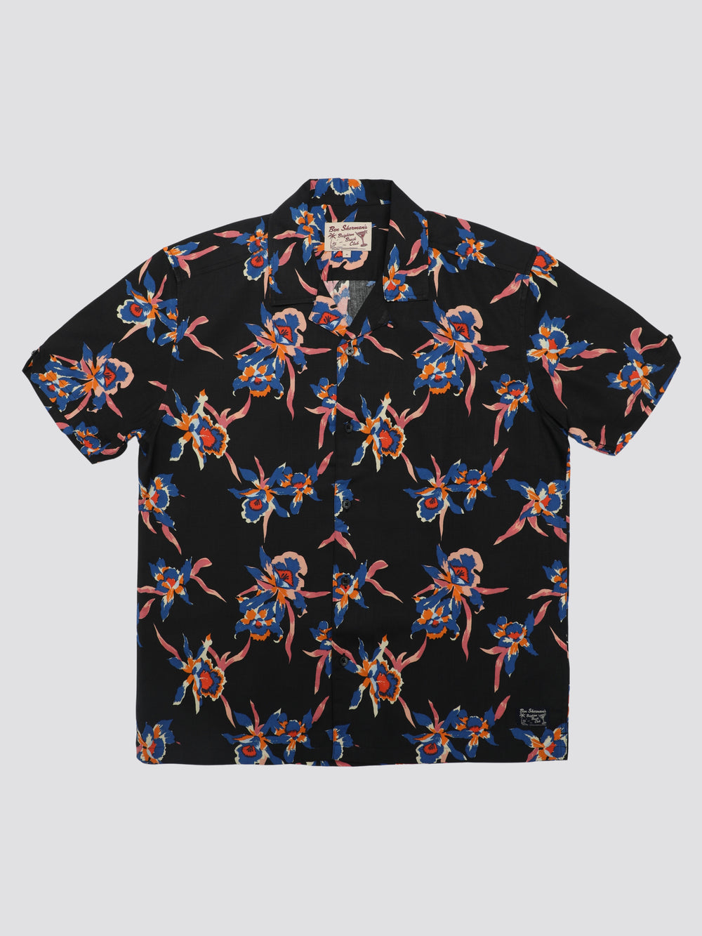 Ben Sherman Signature Botanical Print Overhemd Zwart | 74INFEWAJ