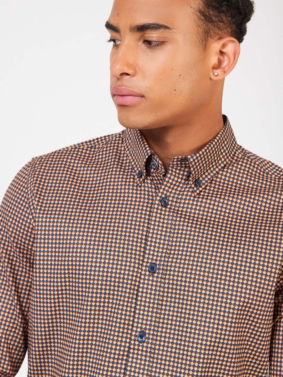 Ben Sherman Signature Chevron Overhemd Oranje | 20WQULZEH