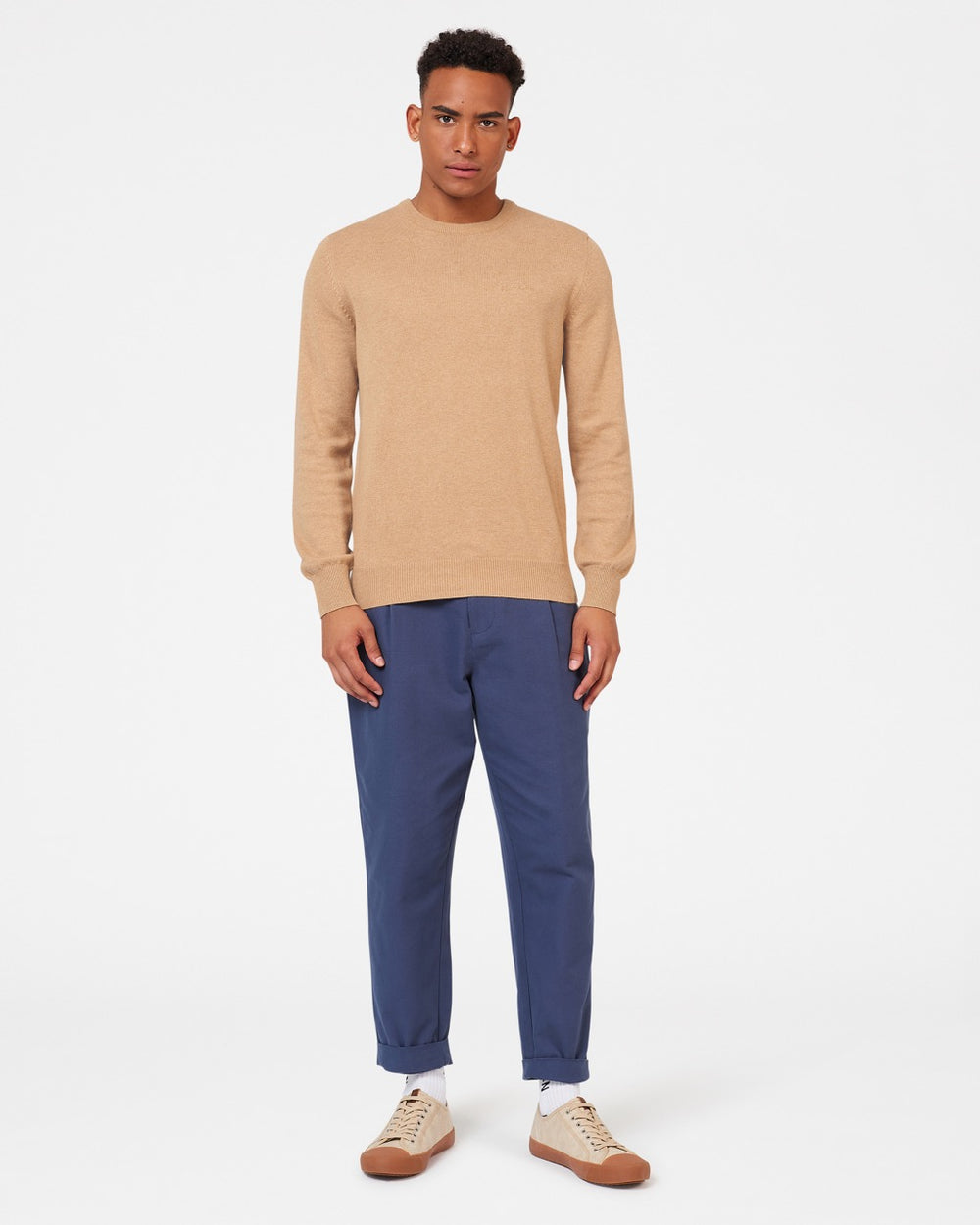 Ben Sherman Signature Crewneck Gebreide Kleding Grijs | 23KMPEZCJ