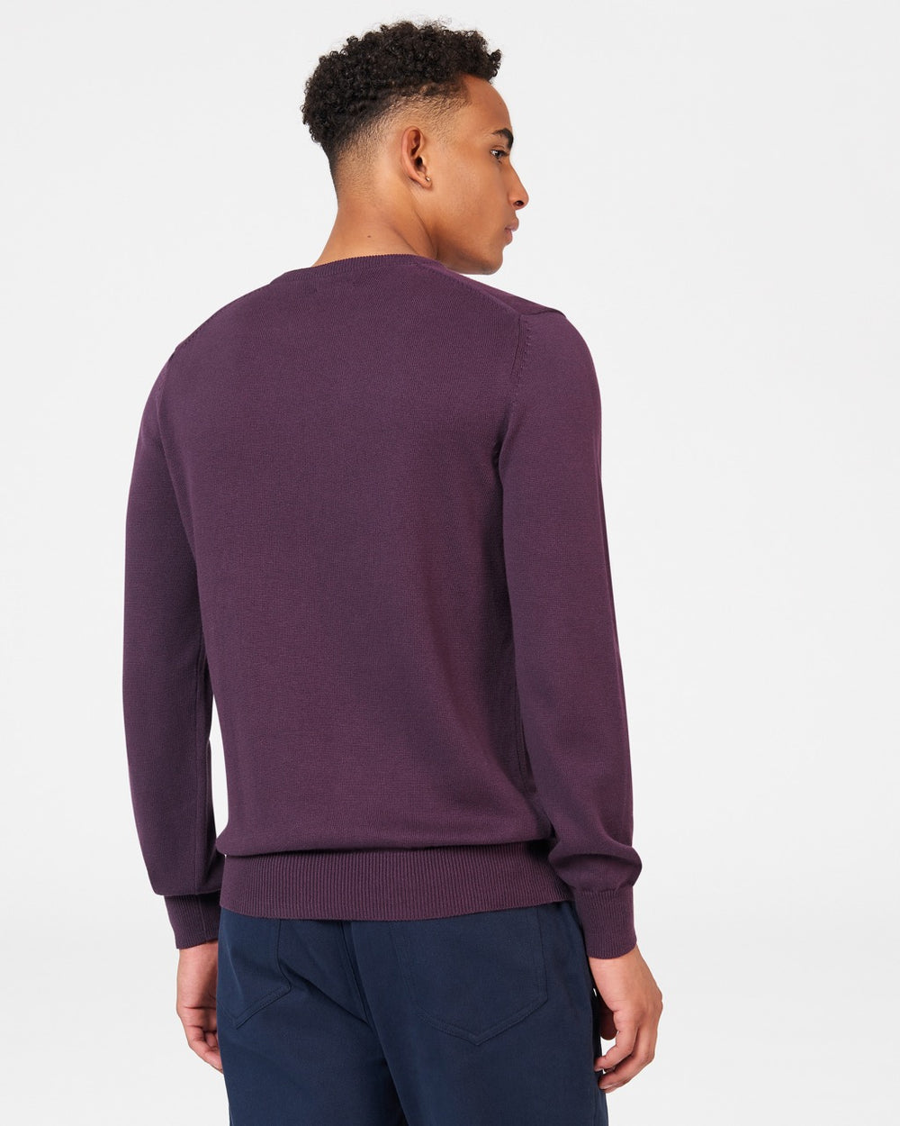 Ben Sherman Signature Crewneck Gebreide Kleding Paars | 96XFHOKMR