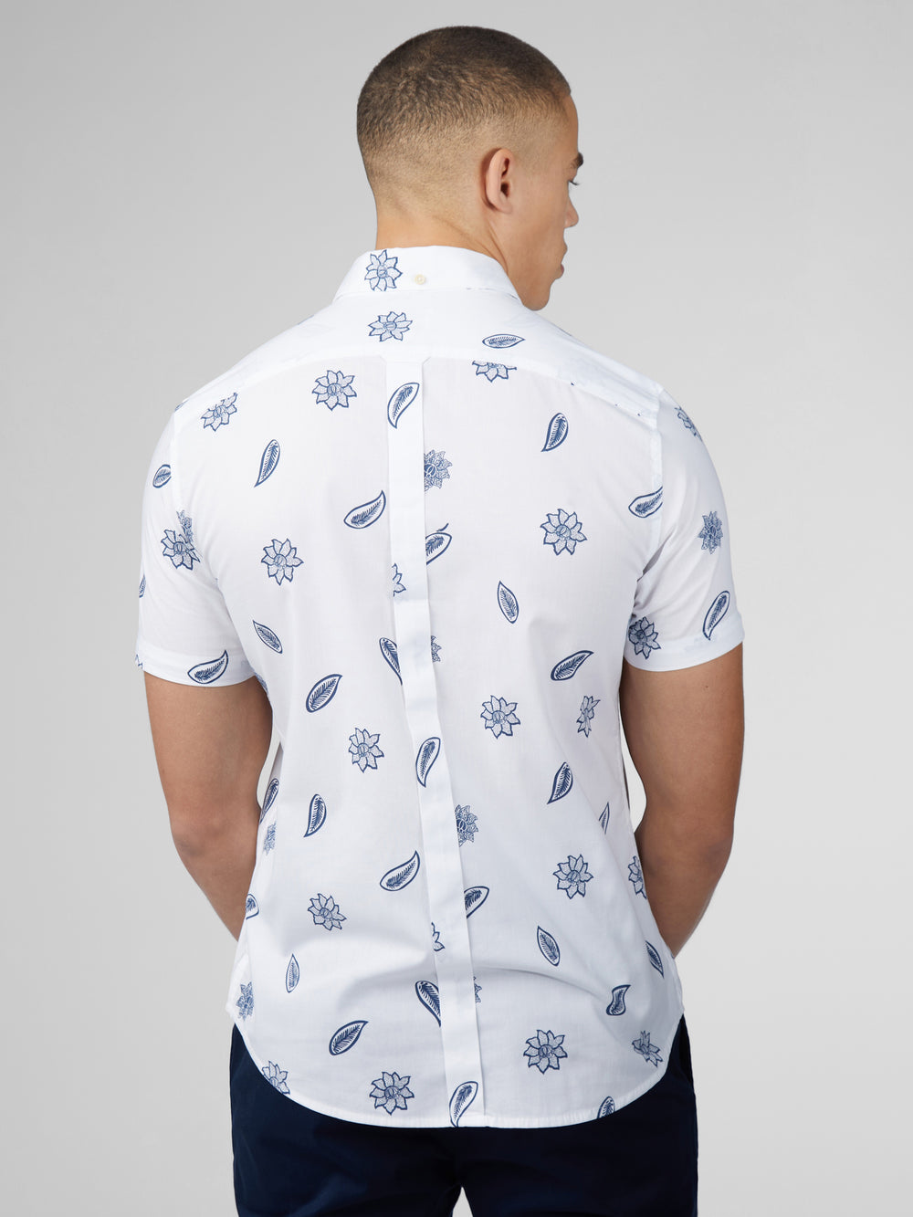 Ben Sherman Signature Floral Overhemd Wit | 96WLAFVEU