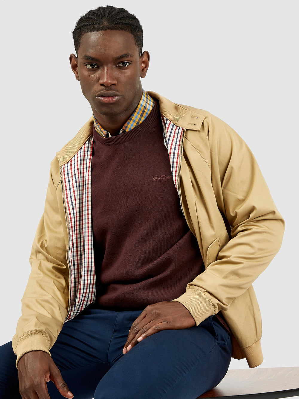 Ben Sherman Signature Harrington Jassen Bruin | 13CUOIYJQ