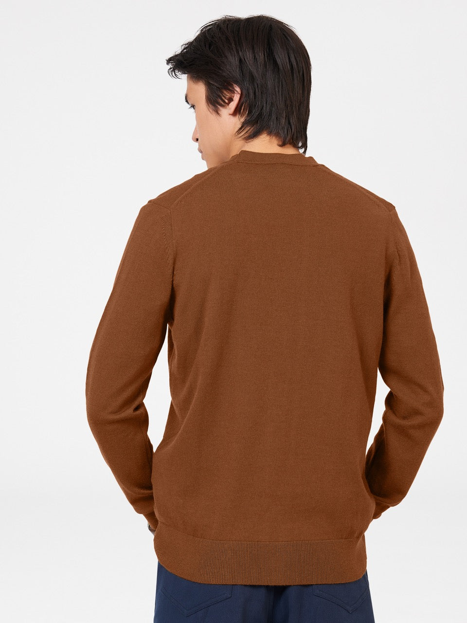 Ben Sherman Signature Merino Cardigan Gebreide Kleding Bruin | 06OBULSPR