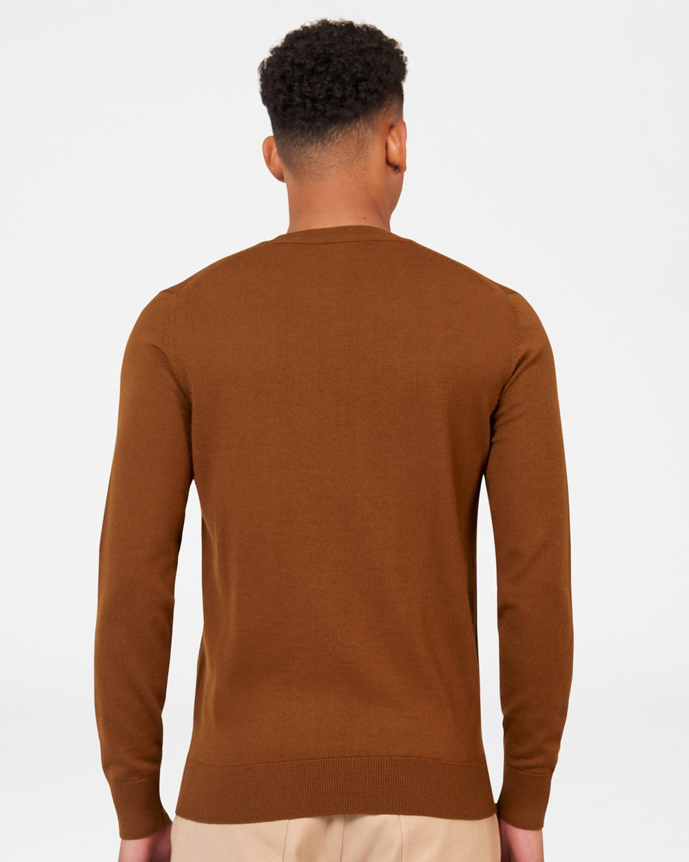 Ben Sherman Signature Merino Crewneck Gebreide Kleding Bruin | 59BOVYPDS