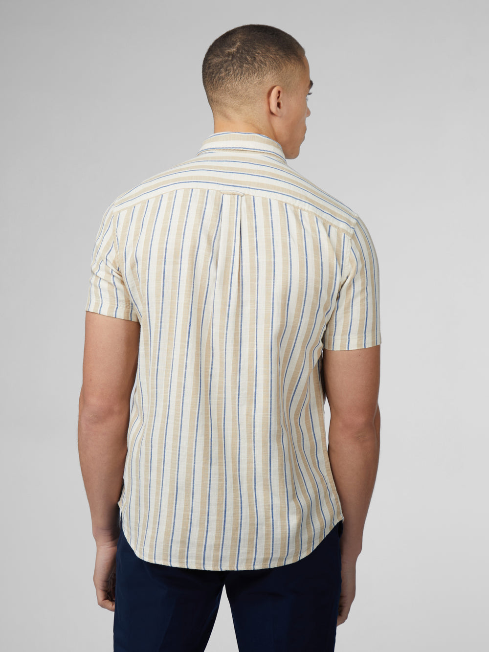 Ben Sherman Signature Mod Stripe Overhemd Wit | 80RZXYDMV