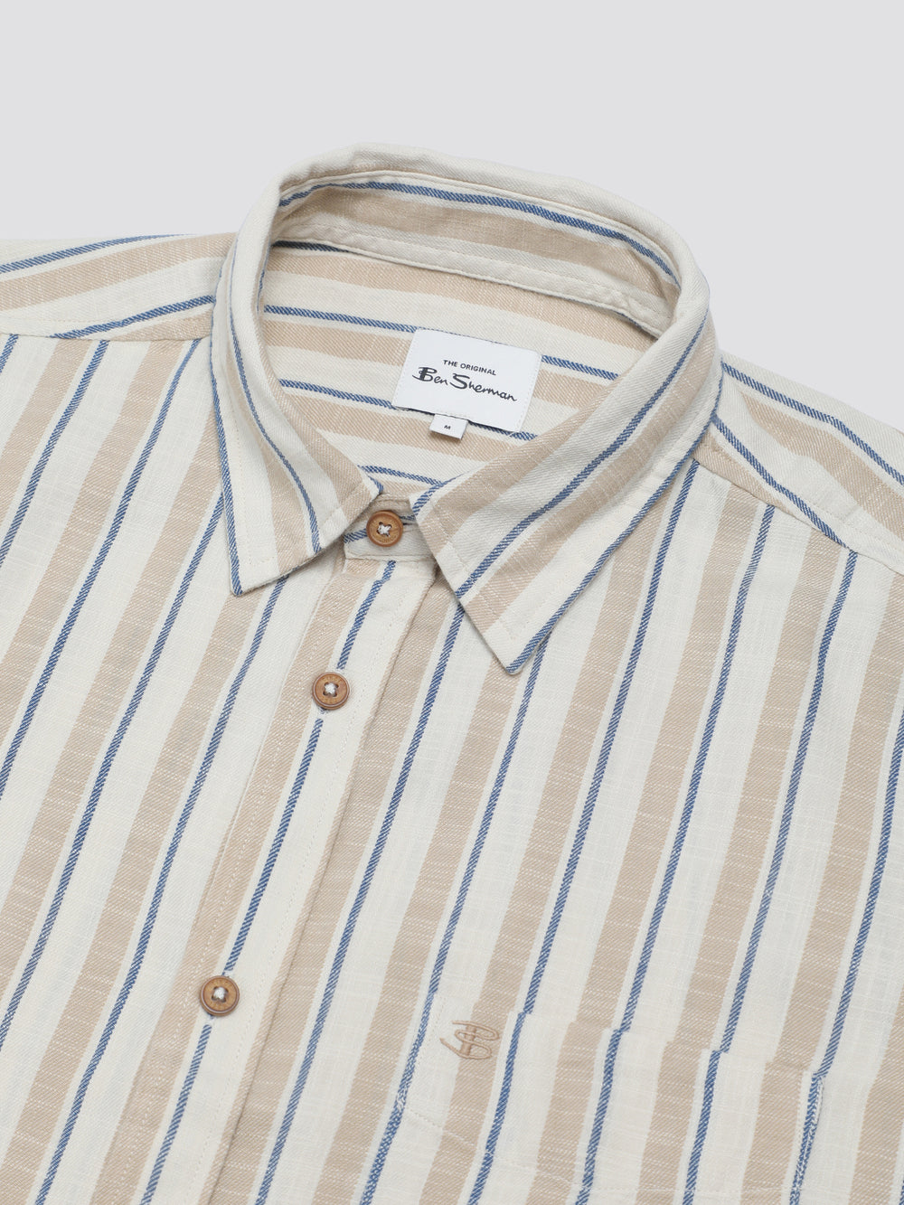 Ben Sherman Signature Mod Stripe Overhemd Wit | 80RZXYDMV