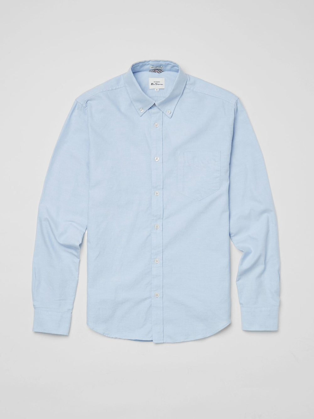 Ben Sherman Signature Organic Long-Sleeve Oxford Overhemd Blauw | 32JGTAEKI