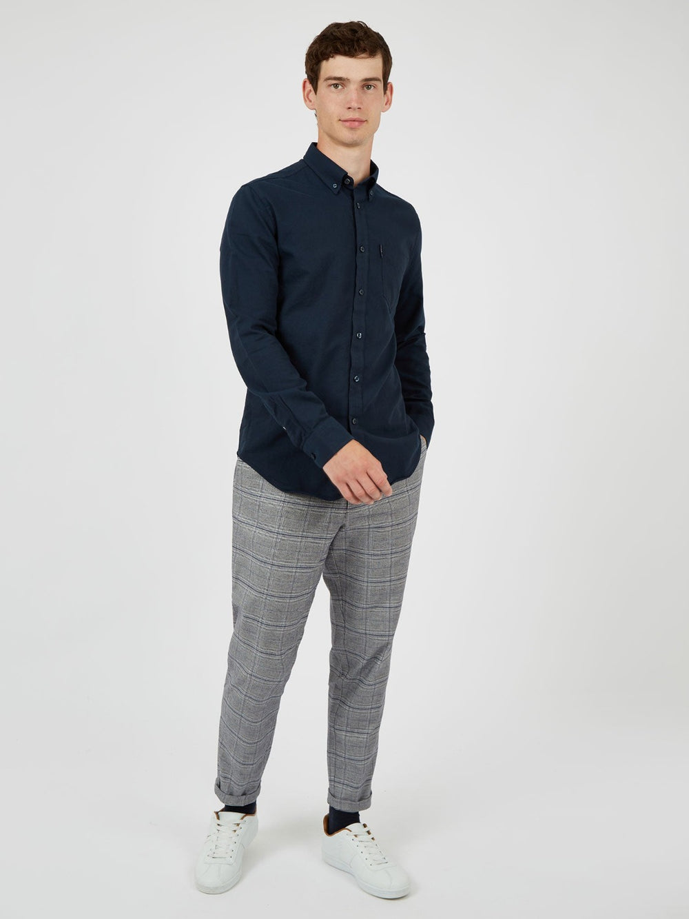 Ben Sherman Signature Organic Oxford Overhemd Donkerblauw | 06KWPNXST