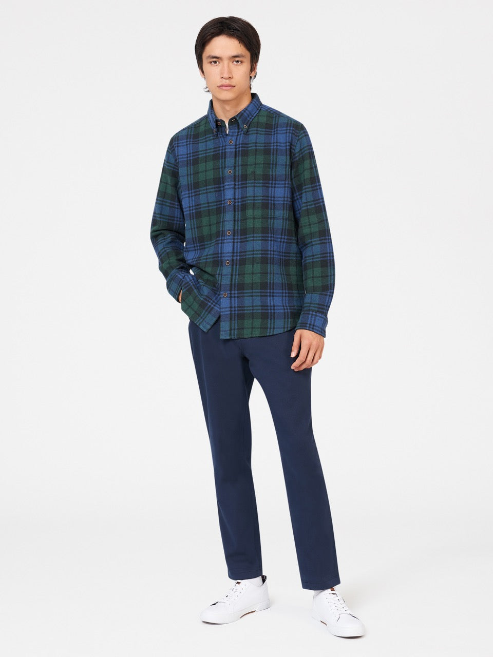 Ben Sherman Signature Tartan Check Overhemd Groen | 32WQTXFSJ