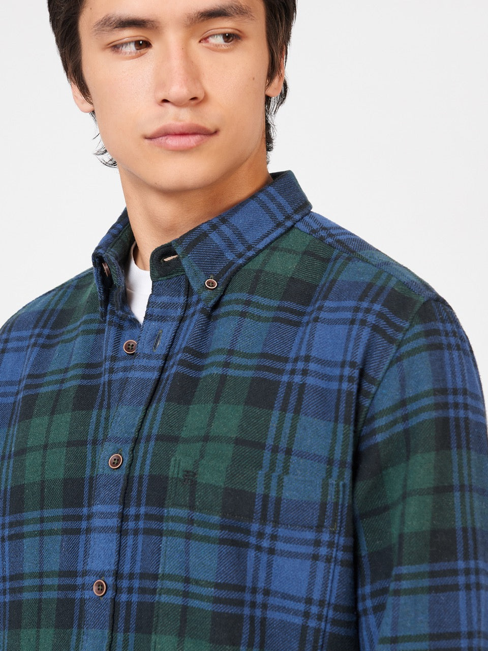 Ben Sherman Signature Tartan Check Overhemd Groen | 32WQTXFSJ