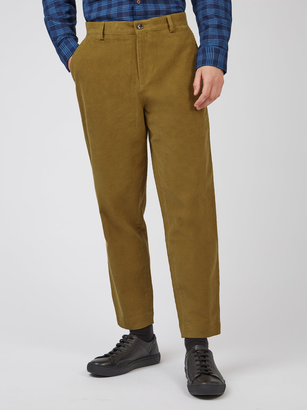 Ben Sherman Tapered Corduroy Broek Bruin | 61DWQUVOX