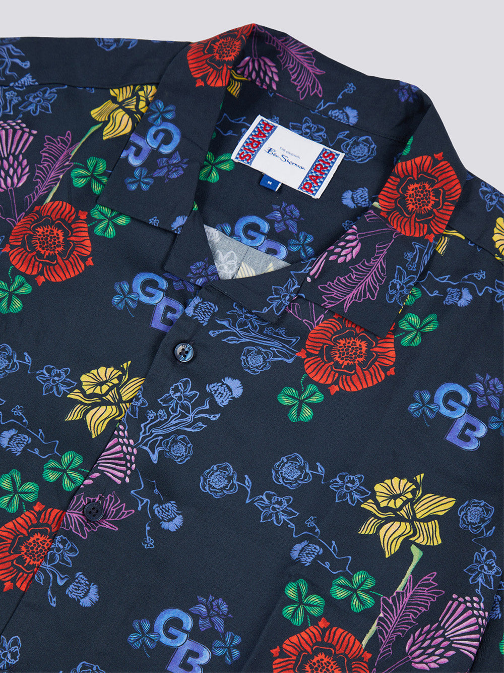 Ben Sherman Team GB Floral Overhemd Donkerblauw | 98PXSIMJA