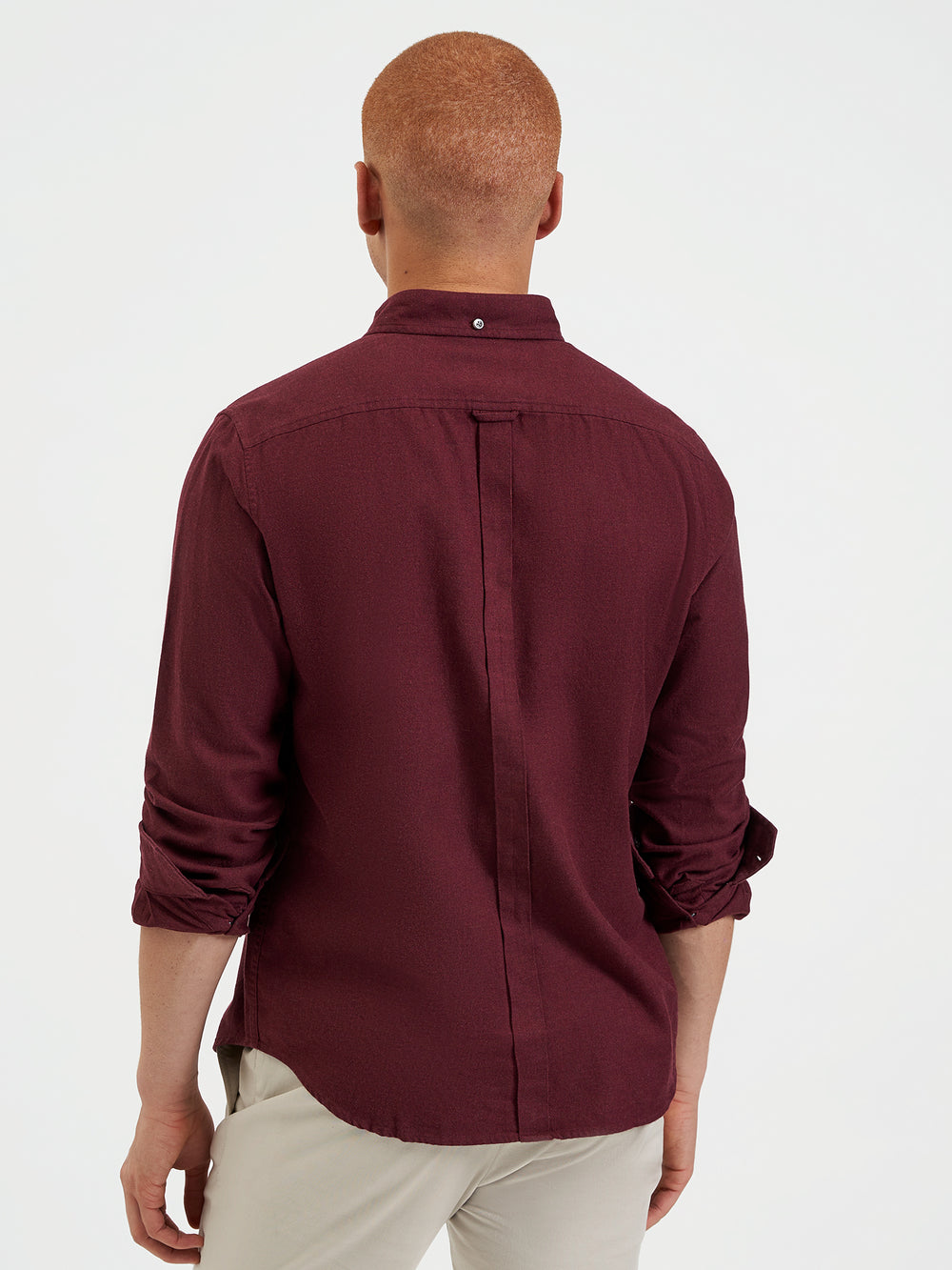 Ben Sherman Uniform Flannel Overhemd Bordeaux Donkerblauw Beige | 36VUWKCOJ